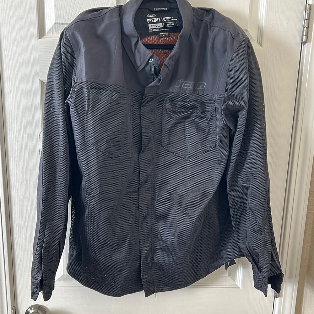 Icon Black Mesh Motorcycle Jacket